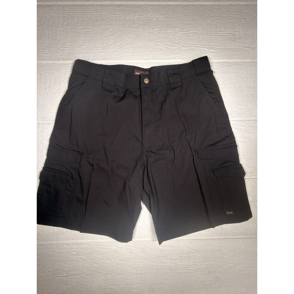 TRU-SPEC 24-7 Series Original Tactical Shorts Men’s 38x 9" Black Ripstop Cargo